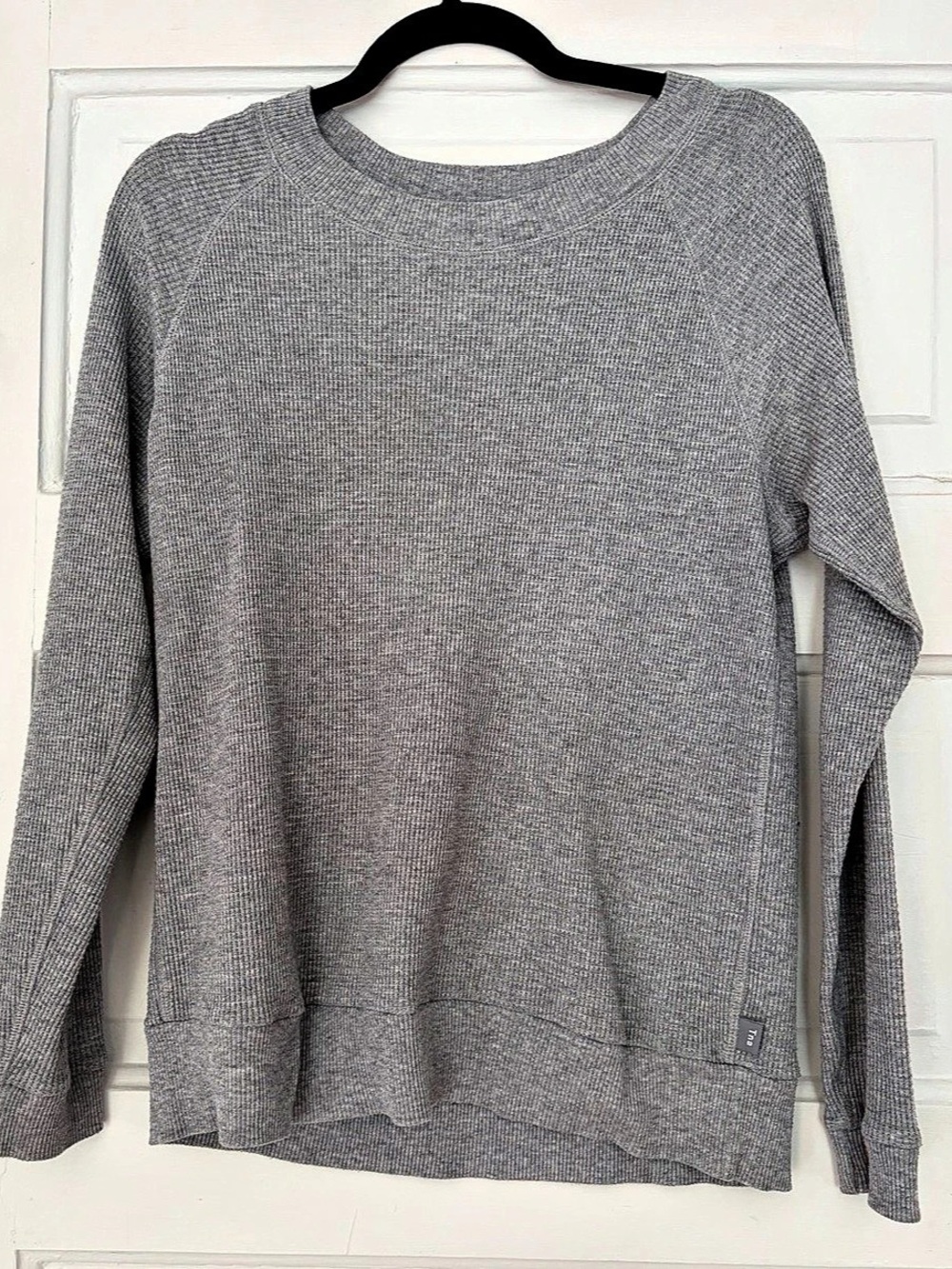 Perfect Condition Tna Waffle Knit Long Sleeve Top Gray Size XS